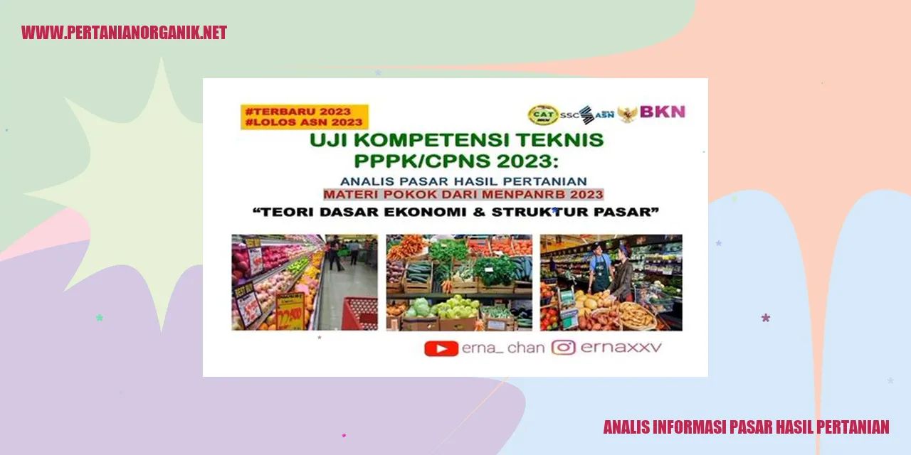 Analis Informasi Pasar Hasil Pertanian