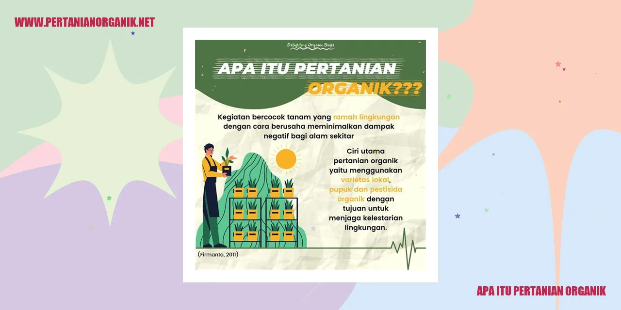 apa itu pertanian organik