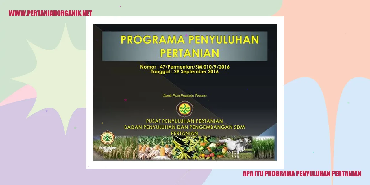 Programa Penyuluhan Pertanian