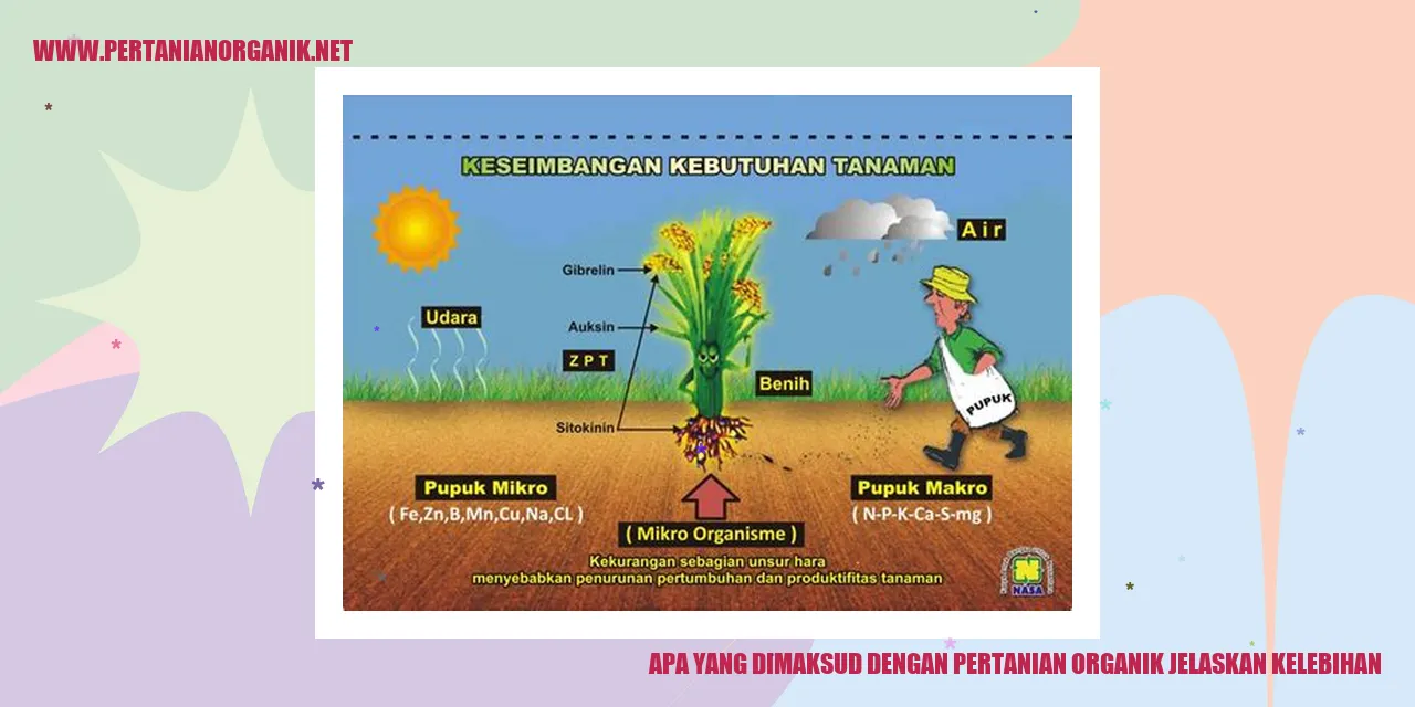 apa yang dimaksud dengan pertanian organik jelaskan kelebihan