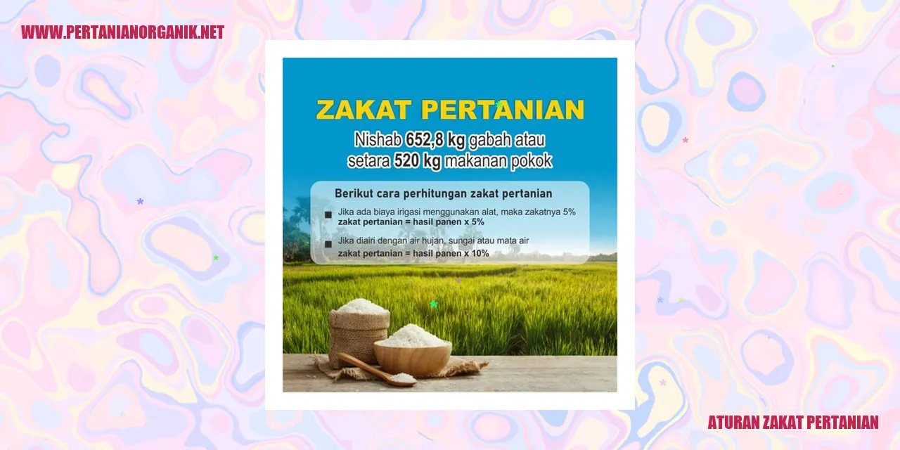 Aturan Zakat Pertanian