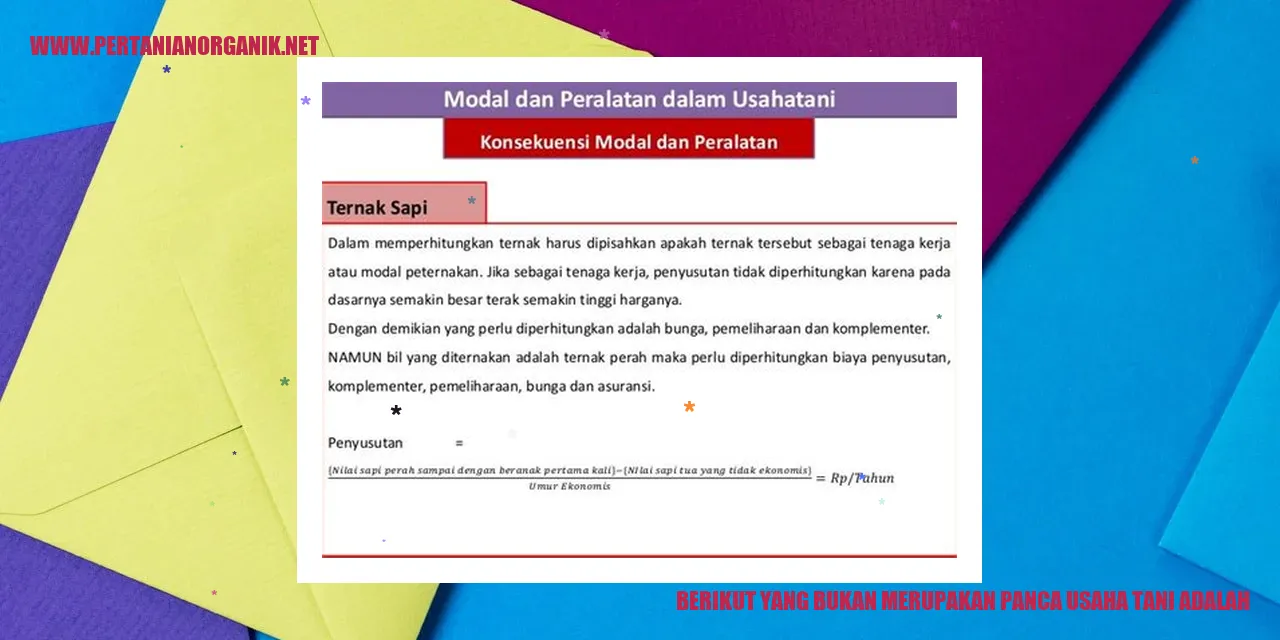 berikut yang bukan merupakan panca usaha tani adalah