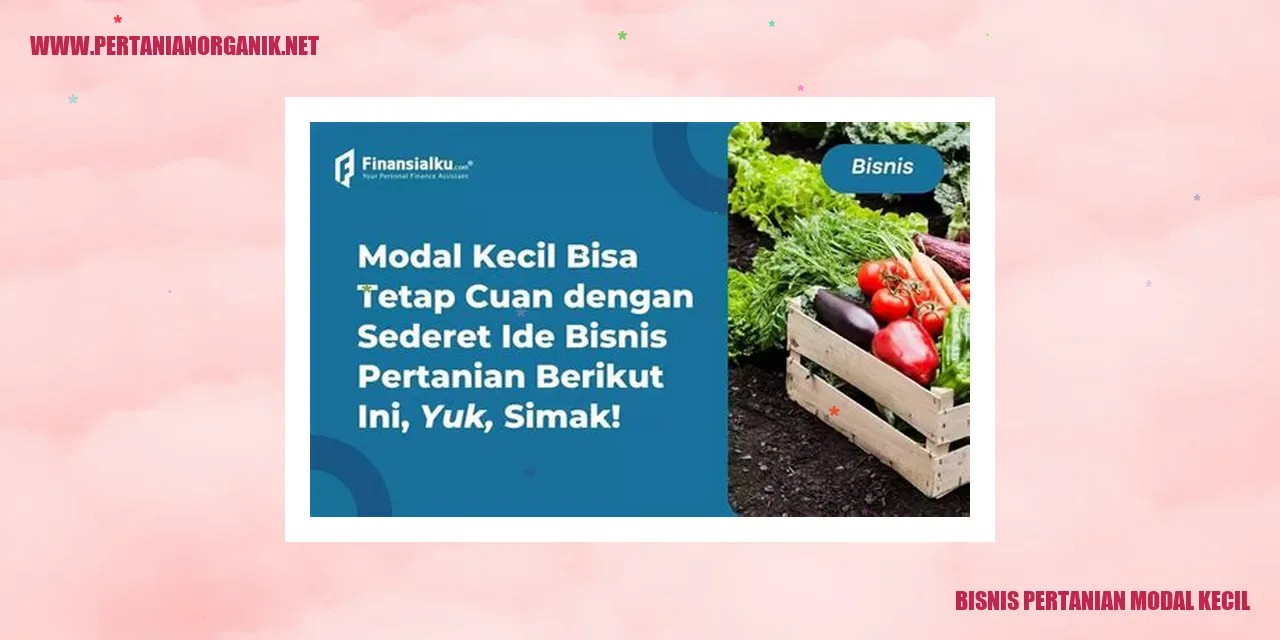 gambar bisnis pertanian modal kecil