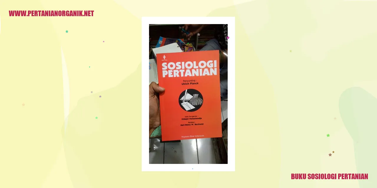 Gambar Buku Sosiologi Pertanian