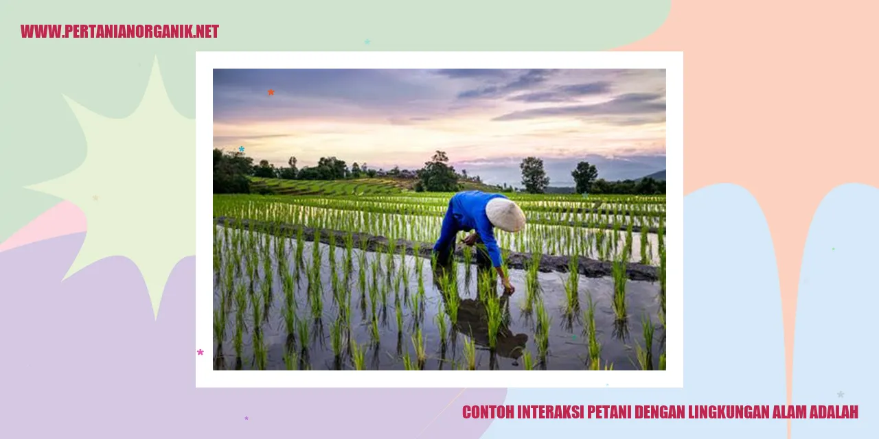 Contoh Interaksi Petani dengan Lingkungan Alam adalah Penggunaan Pestisida