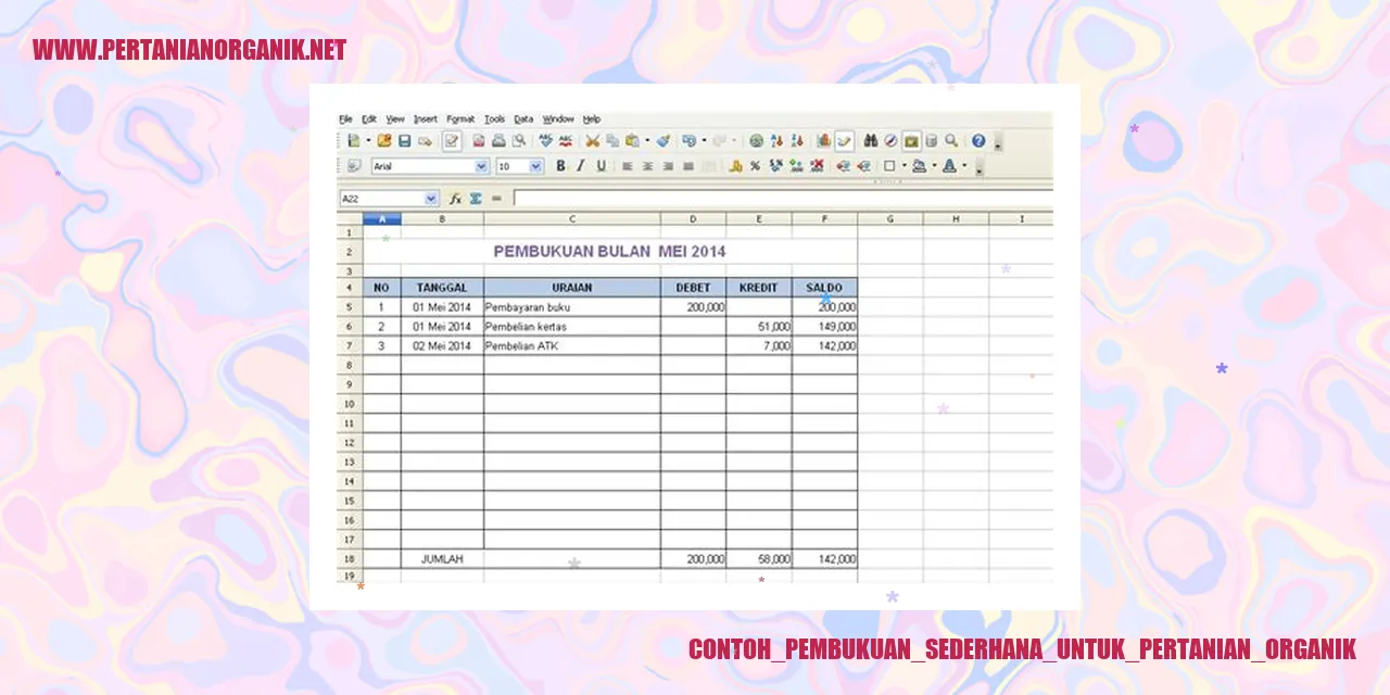 Contoh Daftar Pembelian Bahan Organik