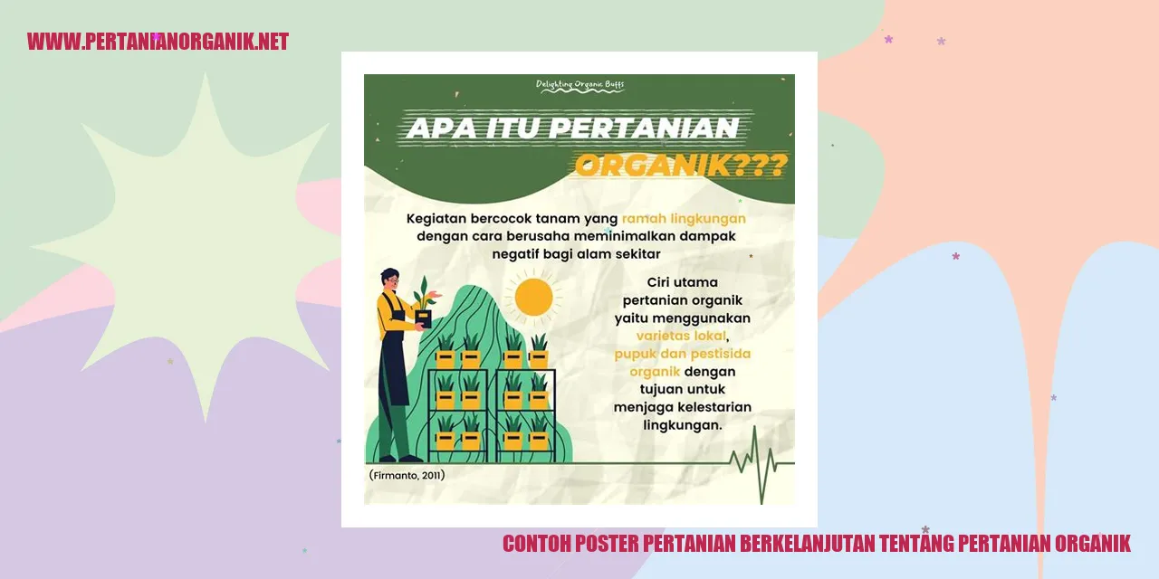 Contoh Poster Pertanian Berkelanjutan tentang Pertanian Organik