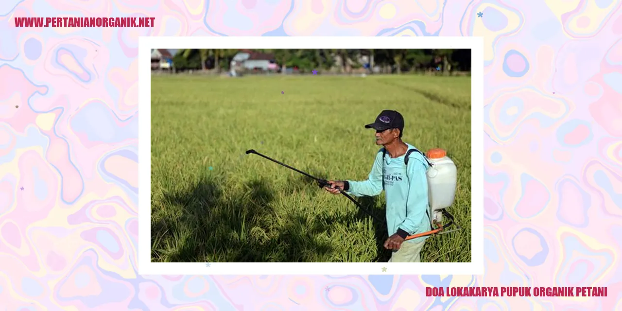 doa lokakarya pupuk organik petani