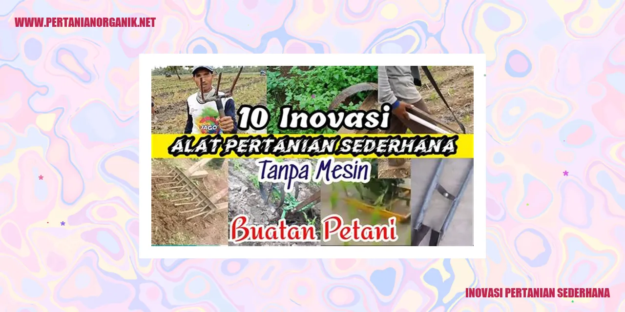 Inovasi Pertanian Sederhana