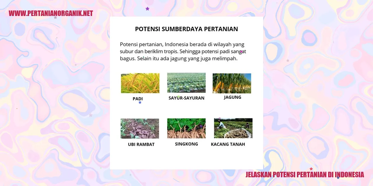 potensi pertanian di indonesia