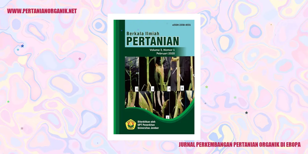 jurnal perkembangan pertanian organik di eropa