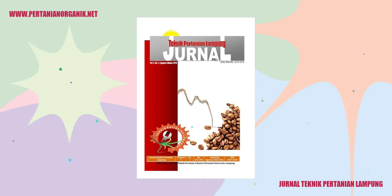 Jurnal Teknik Pertanian Lampung