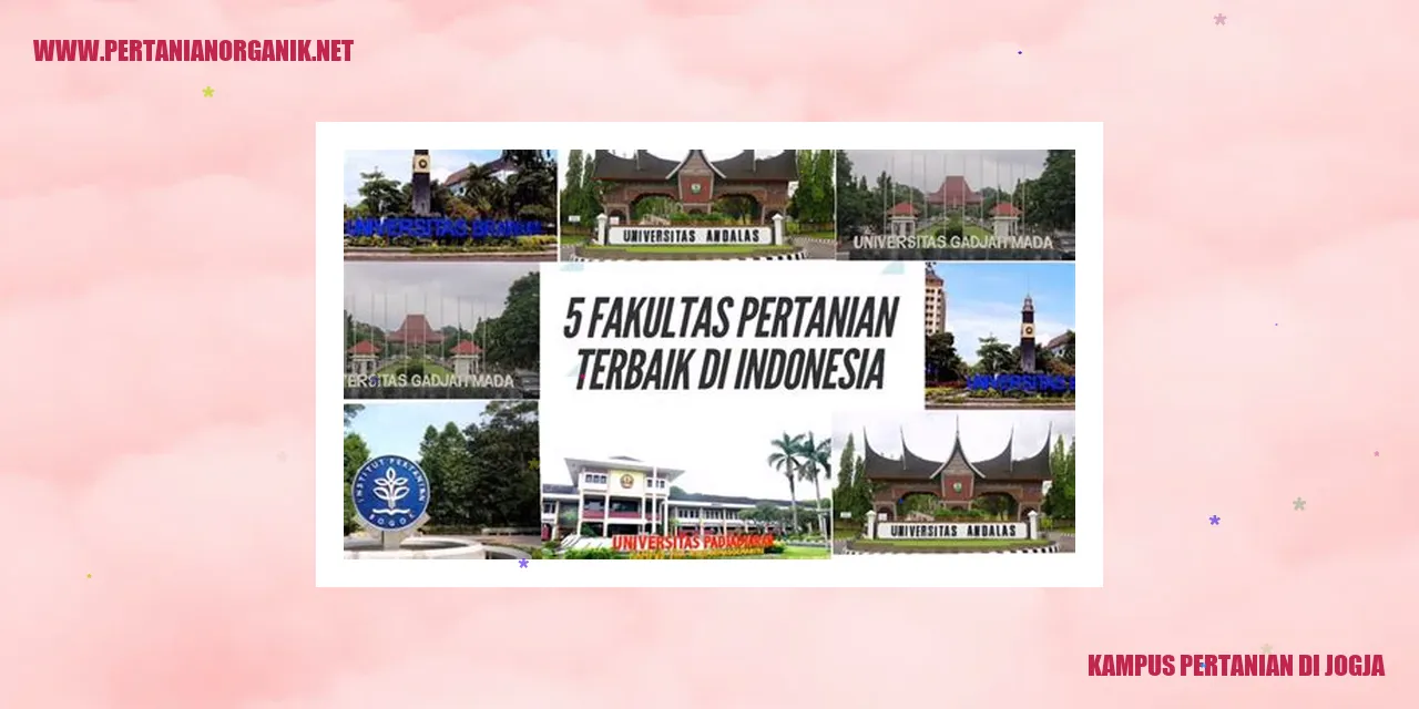 kampus pertanian di jogja