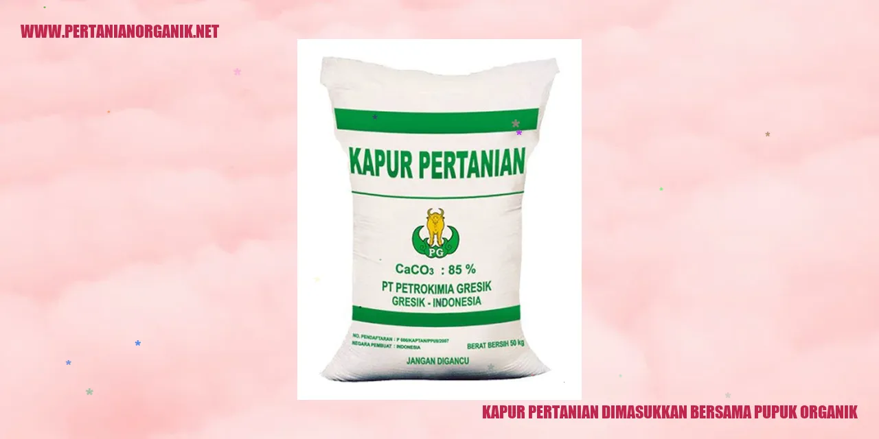 Gambar Kapur Pertanian dan Pupuk Organik