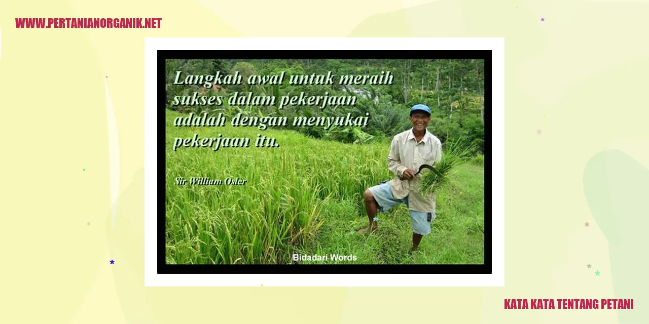 kata kata tentang petani