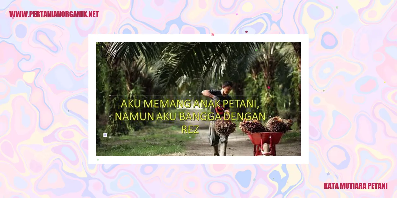 kata mutiara petani