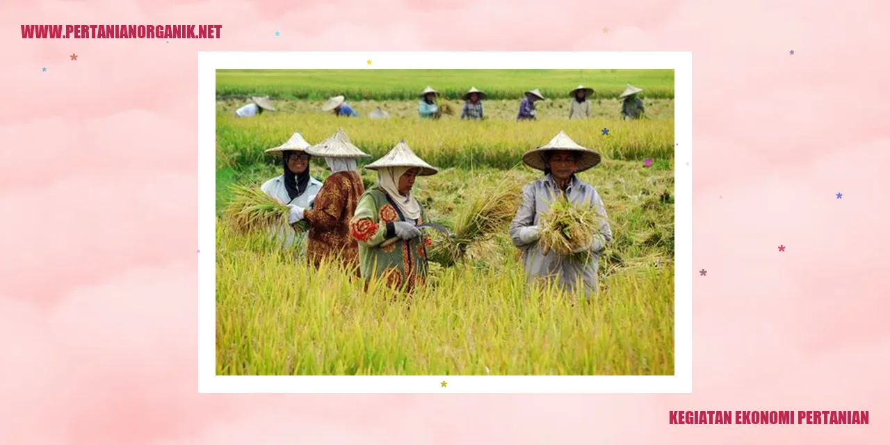 kegiatan ekonomi pertanian