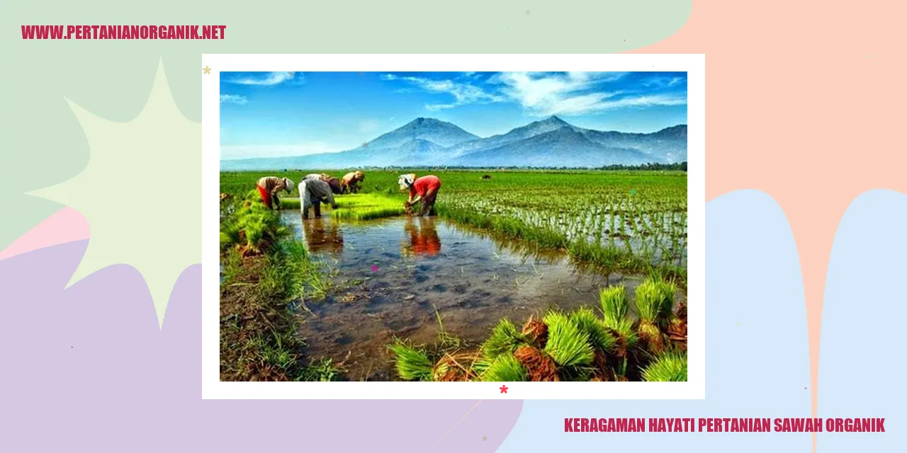 keragaman hayati pertanian sawah organik