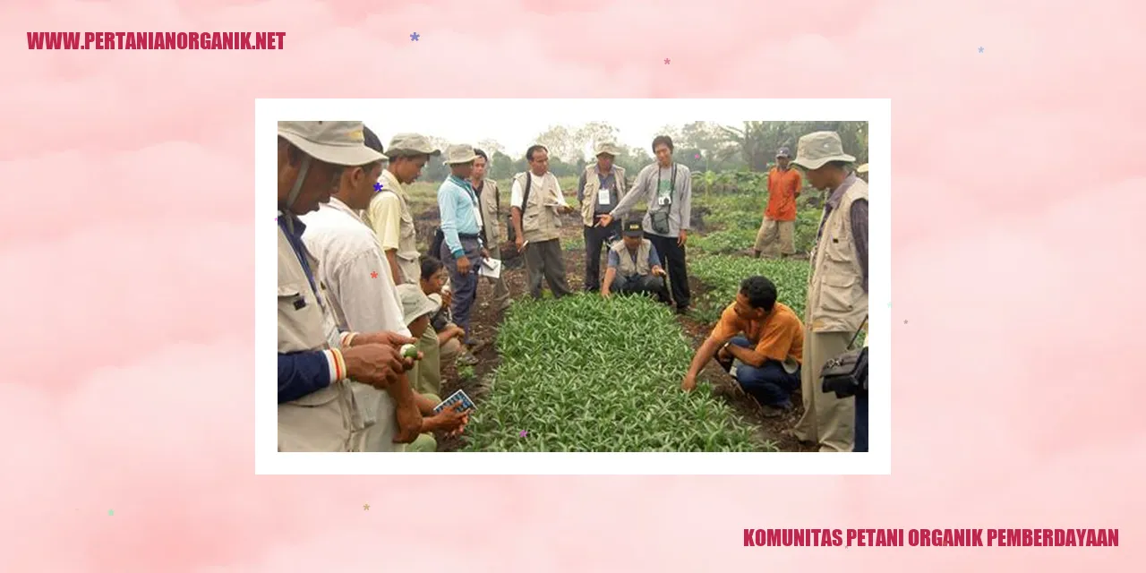 komunitas petani organik pemberdayaan