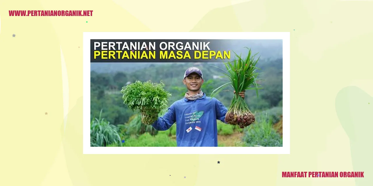 manfaat pertanian organik