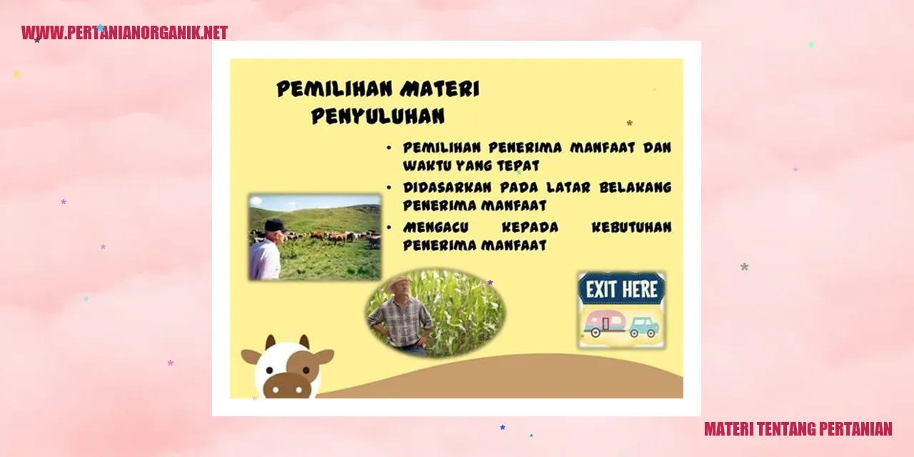 materi tentang pertanian