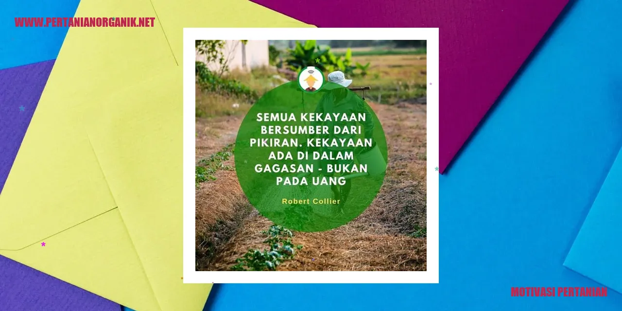 motivasi pertanian