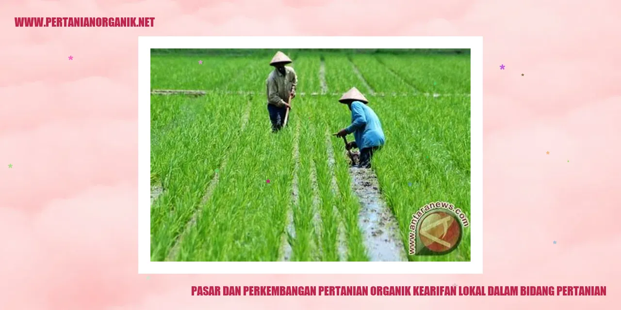 Pasar dan Perkembangan Pertanian Organik