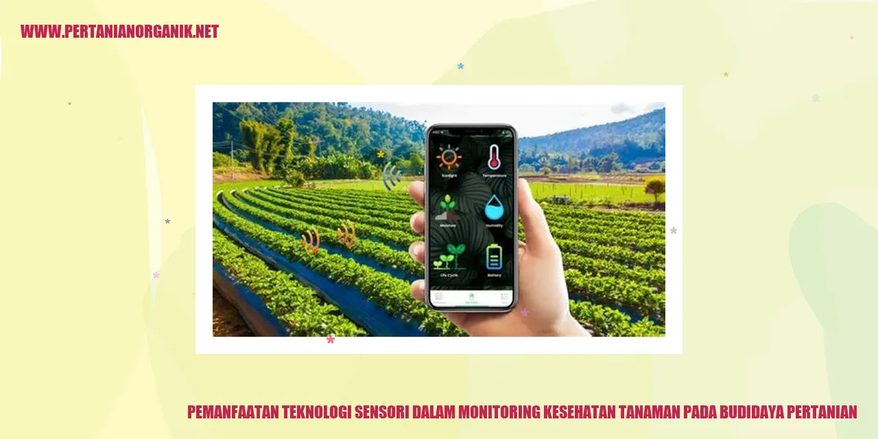 Pemanfaatan Teknologi Sensori dalam Monitoring Kesehatan Tanaman pada Budidaya Pertanian