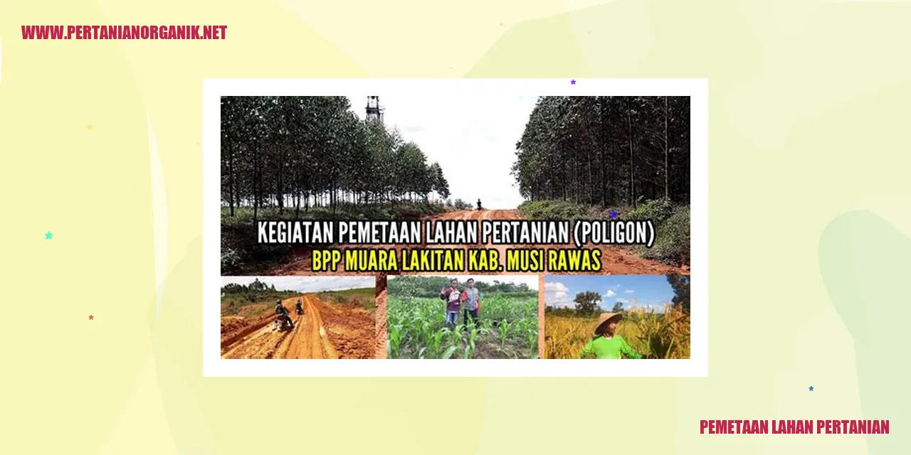 Pemetaan Lahan Pertanian di Indonesia