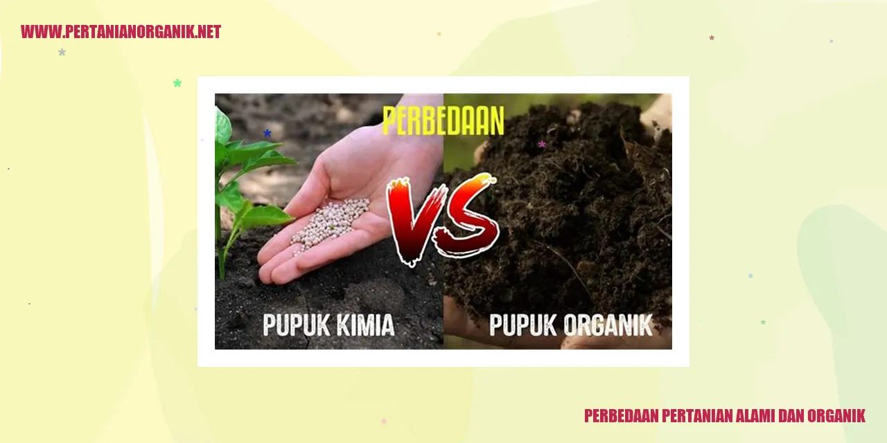 Perbedaan Pertanian Alami dan Organik