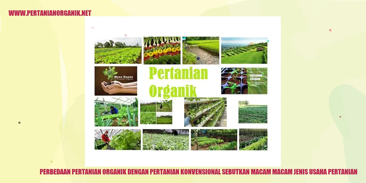 Perbedaan Pertanian Organik dengan Pertanian Konvensional