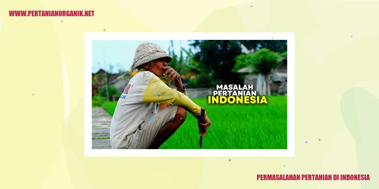 Keterbatasan Lahan Pertanian di Indonesia