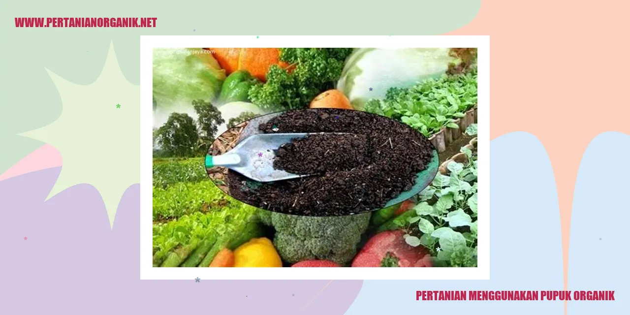 pertanian menggunakan pupuk organik