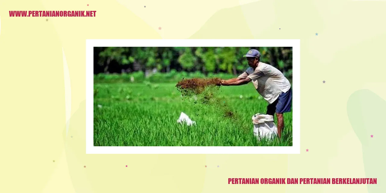 pertanian organik dan pertanian berkelanjutan