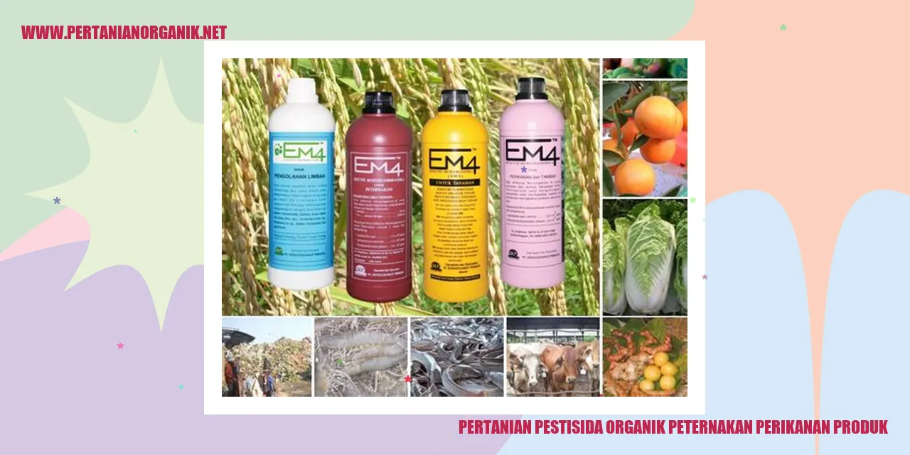 pertanian pestisida organik peternakan perikanan produk