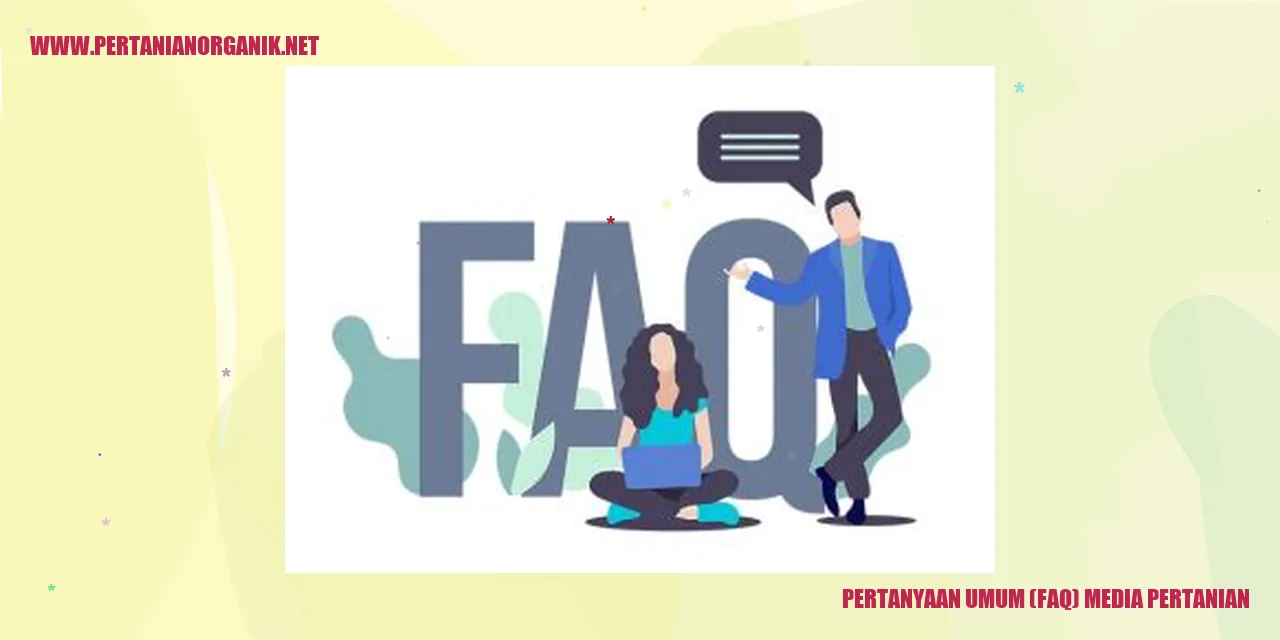 Pertanyaan Umum (FAQ) Media Pertanian