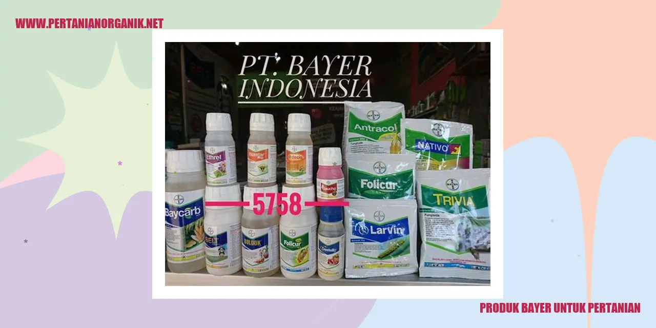 produk bayer untuk pertanian