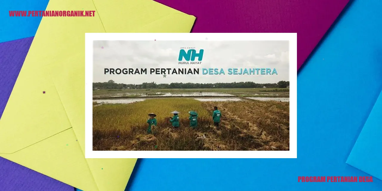 Program Pertanian Desa