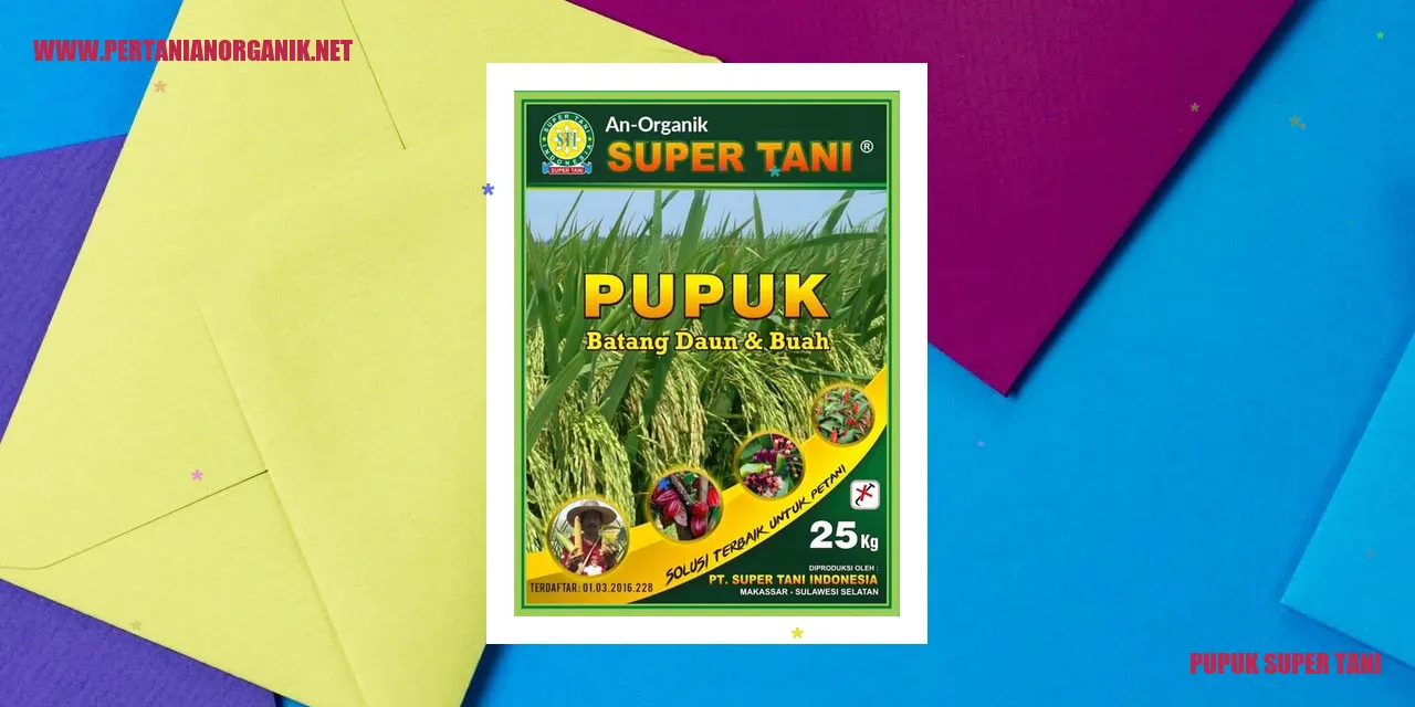 pupuk super tani