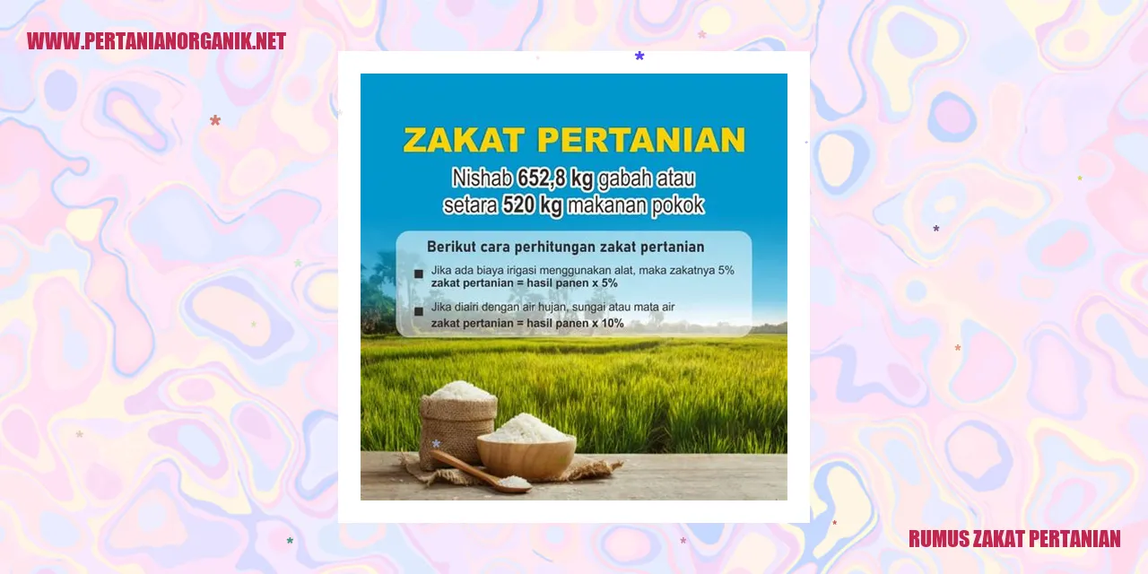 Rumus zakat pertanian