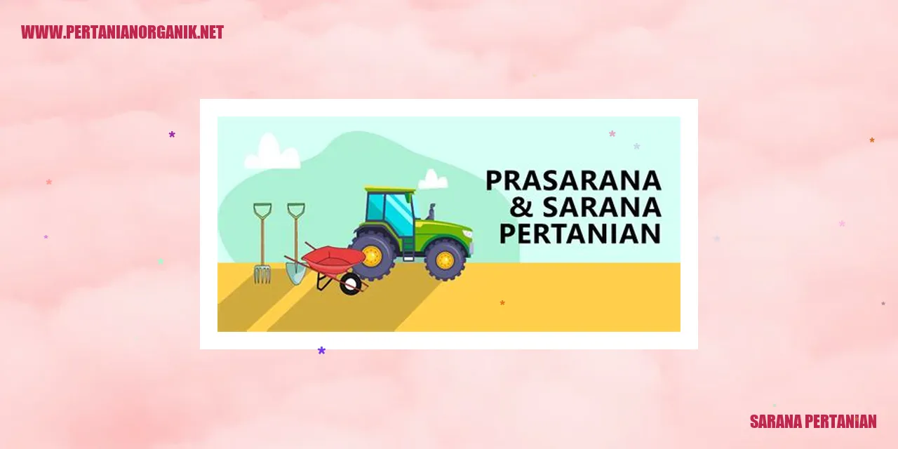 sarana pertanian