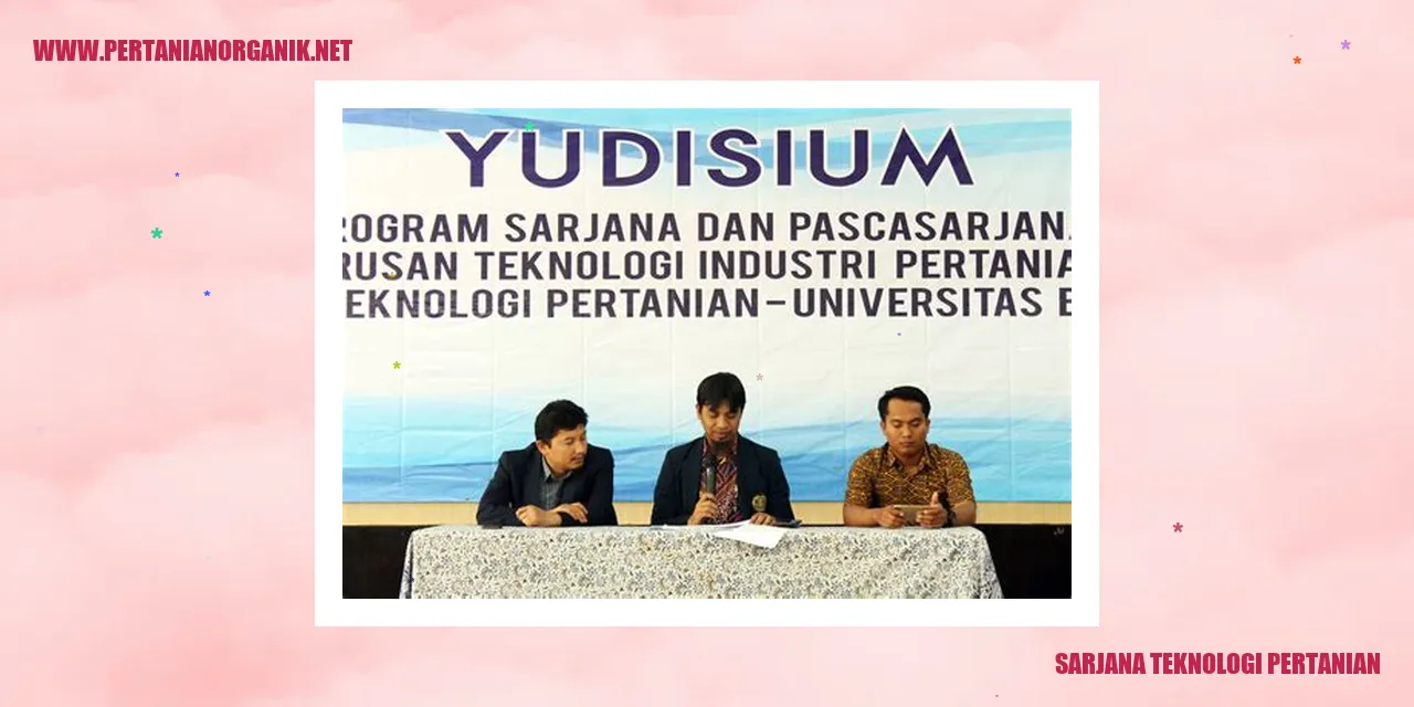 sarjana teknologi pertanian