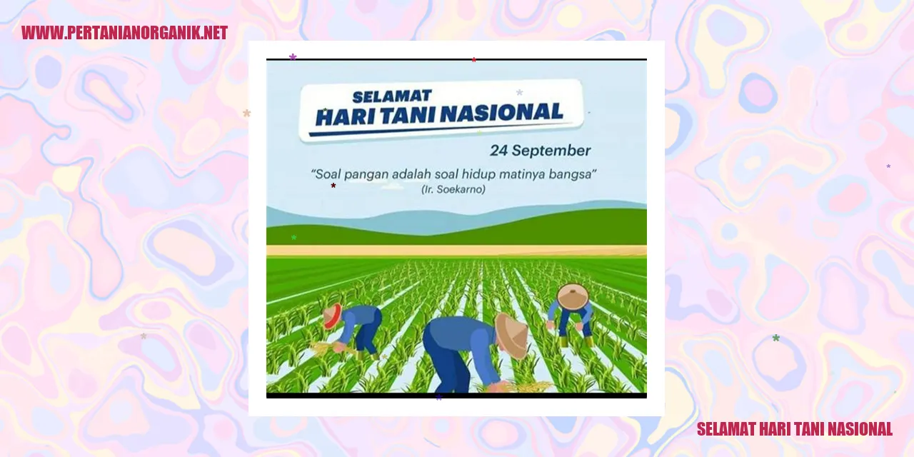 Selamat Hari Tani Nasional