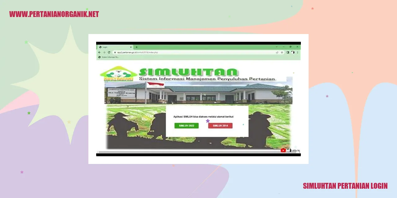 Gambar Simluhtan Pertanian Login