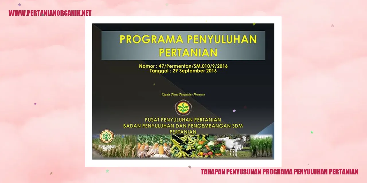 Gambar Tahapan Penyusunan Programa Penyuluhan Pertanian