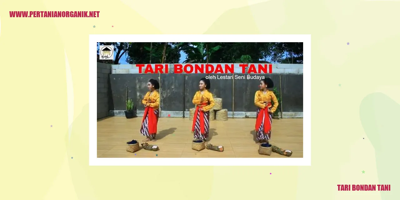 Tari Bondan Tani