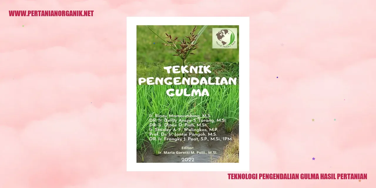 Teknologi Pengendalian Gulma dengan Metode Non-Kimia