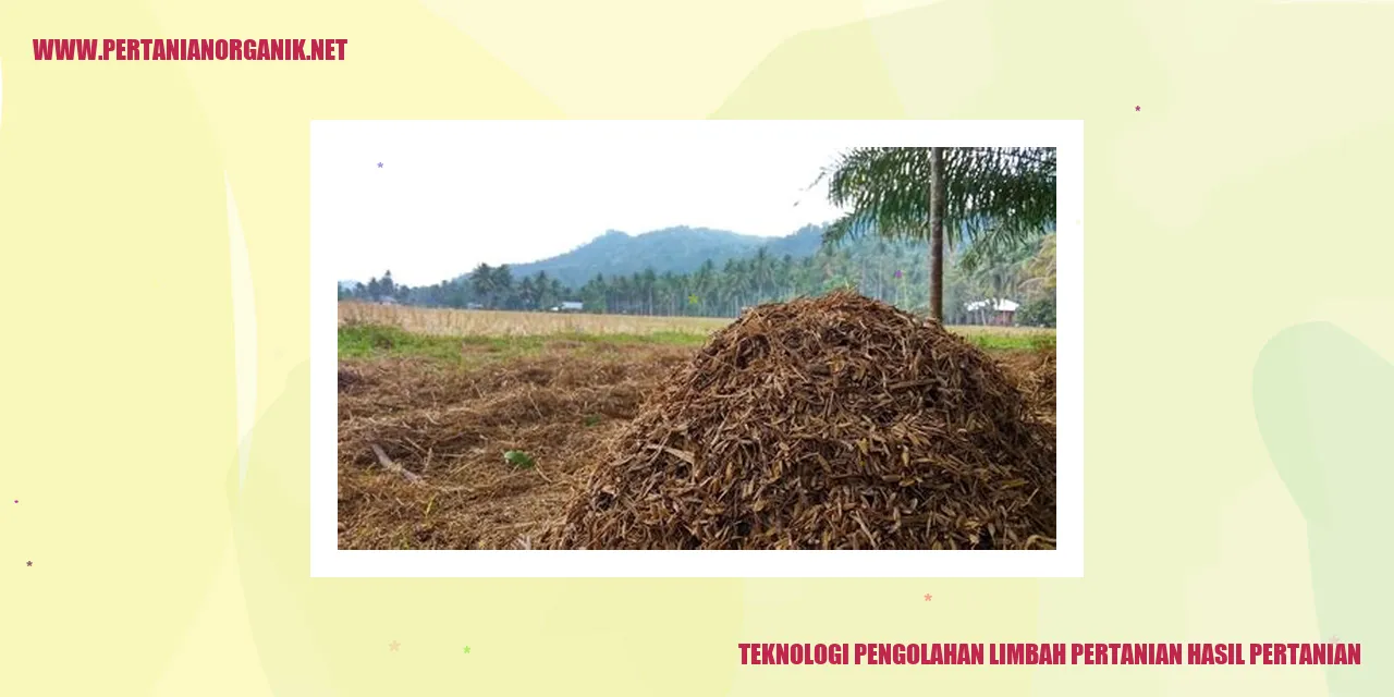 Teknologi Pengolahan Limbah Pertanian Menjadi Energi Terbarukan