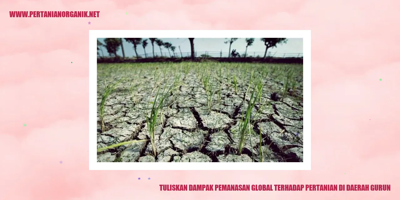 Dampak Pemanasan Global Terhadap Pertanian di Daerah Gurun