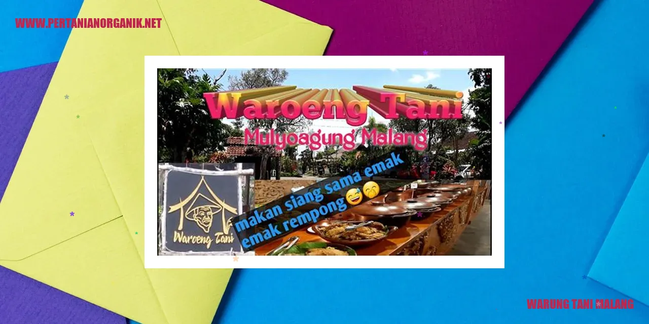 Warung Tani Malang